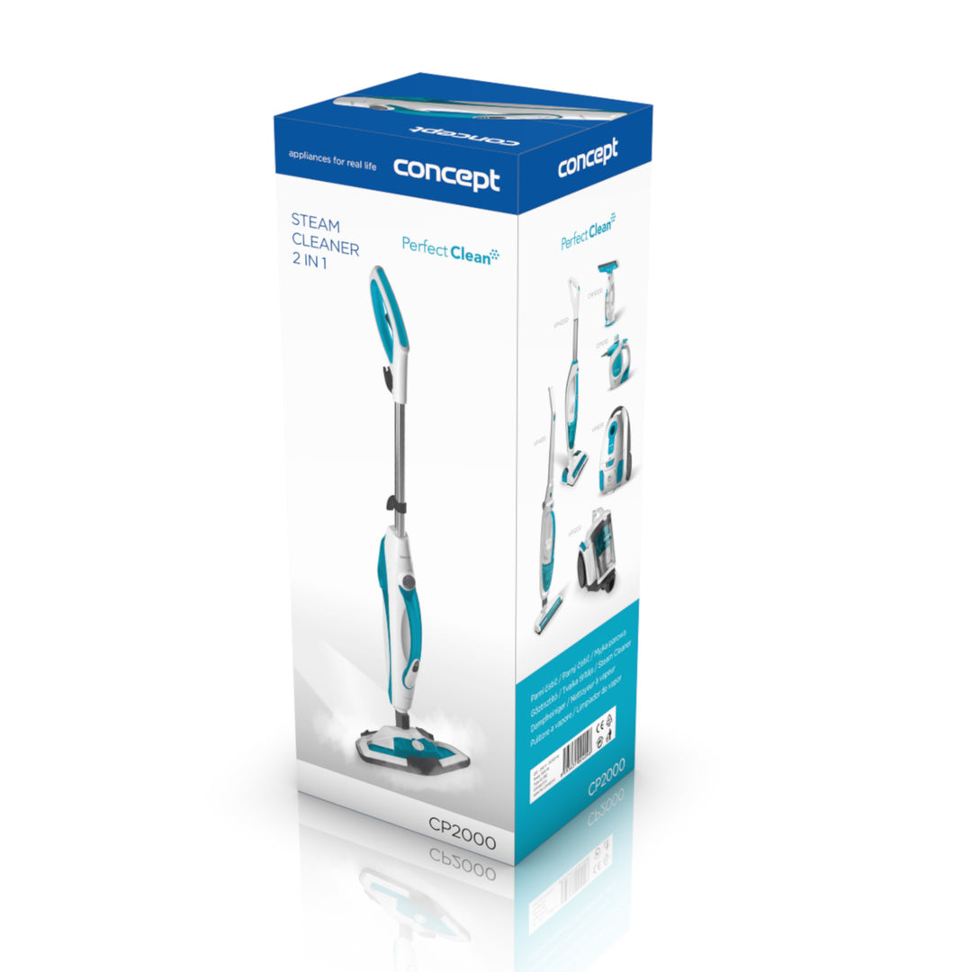 Conceito de esfregona a vapor 2 em 1 Perfect Clean CP2000 1500 W