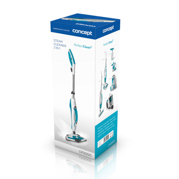 Conceito de esfregona a vapor 2 em 1 Perfect Clean CP2000 1500 W