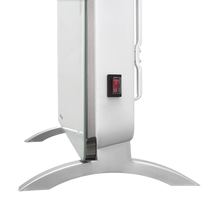 Convector eléctrico de vidrio templado Concept KS4000 blanco.