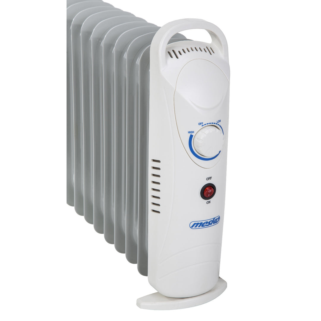 Calentador de aceite Mesko, 9 aletas, 1000W, control de temperatura, gris, MS 7805
