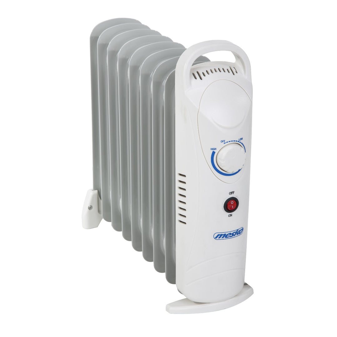 Calentador de aceite Mesko, 9 aletas, 1000W, control de temperatura, gris, MS 7805