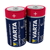 2x pilas alcalinas Varta Longlife Max Power R14