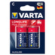 2x pilas alcalinas Varta Longlife Max Power R14