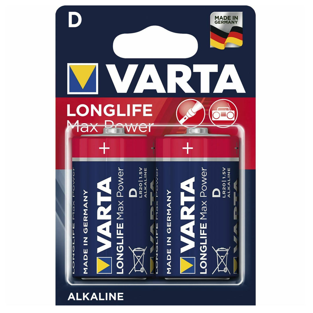 2 pilhas alcalinas Varta Longlife Max Power R20