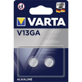 2 baterías alcalinas Varta V13GA LR44 AG13, de alta calidad
