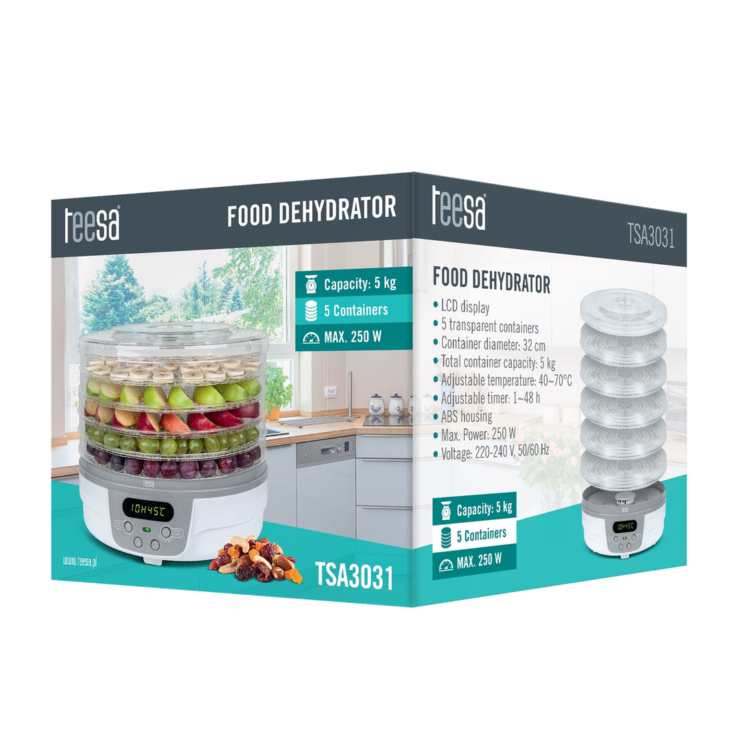 SECADOR LCD PARA COGUMELOS, LEGUMES E FRUTAS TSA3031