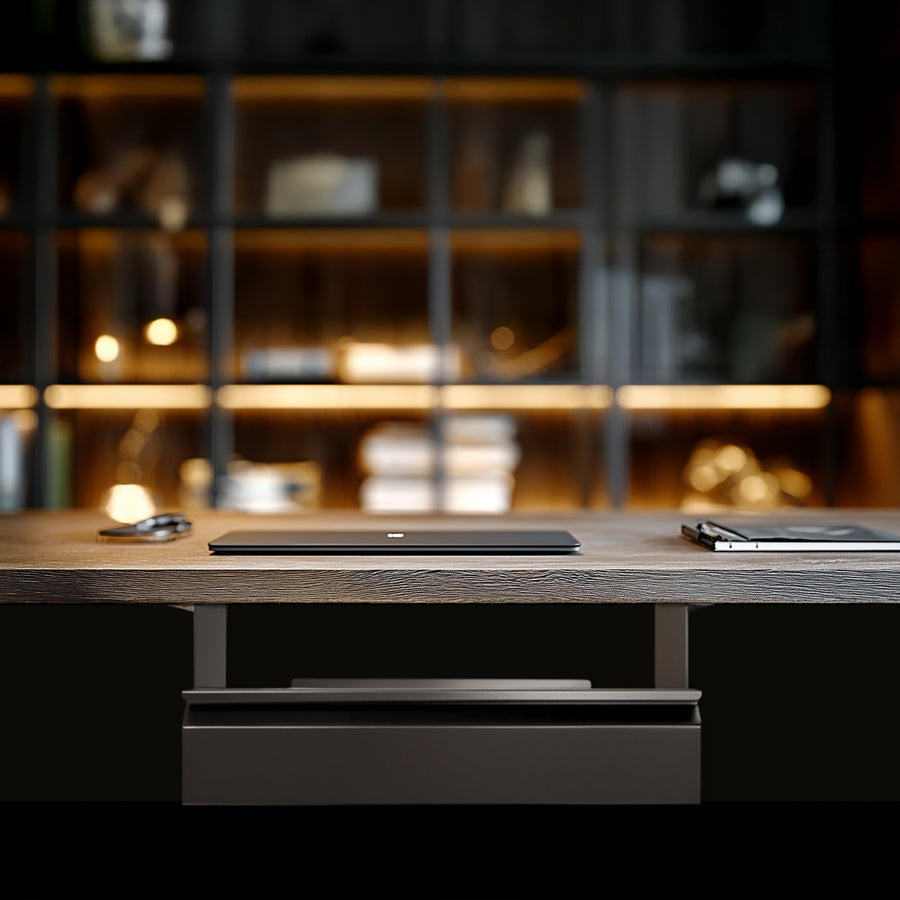 Gaveta ergonômica preta sob a mesa máx. 5kg Maclean MC-875