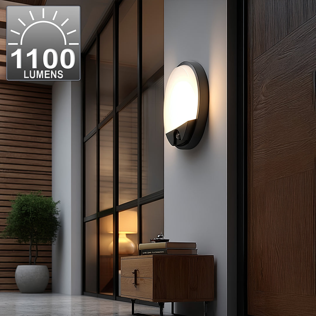 Lâmpada LED com sensor de movimento infravermelho cinza GR 1100lm 15W IP54 MCE291 Maclean Energy