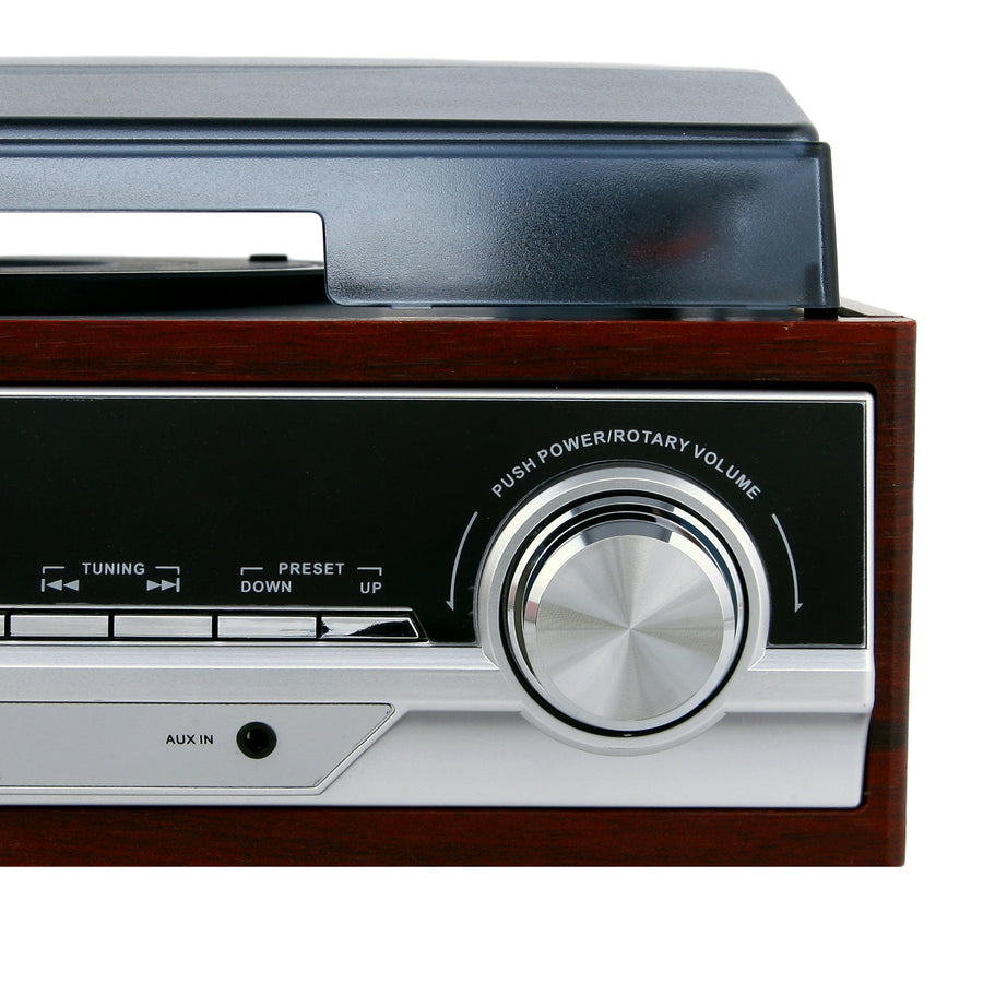 Gira-discos Camry CR 1168 com rádio e Bluetooth / MP3 / USB / SD / Gravação