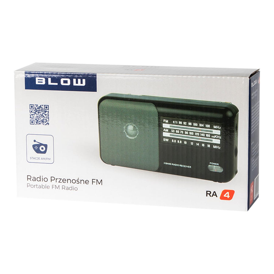 Radio analógica portátil AM / FM RA4 Blow 2x R20 batería
