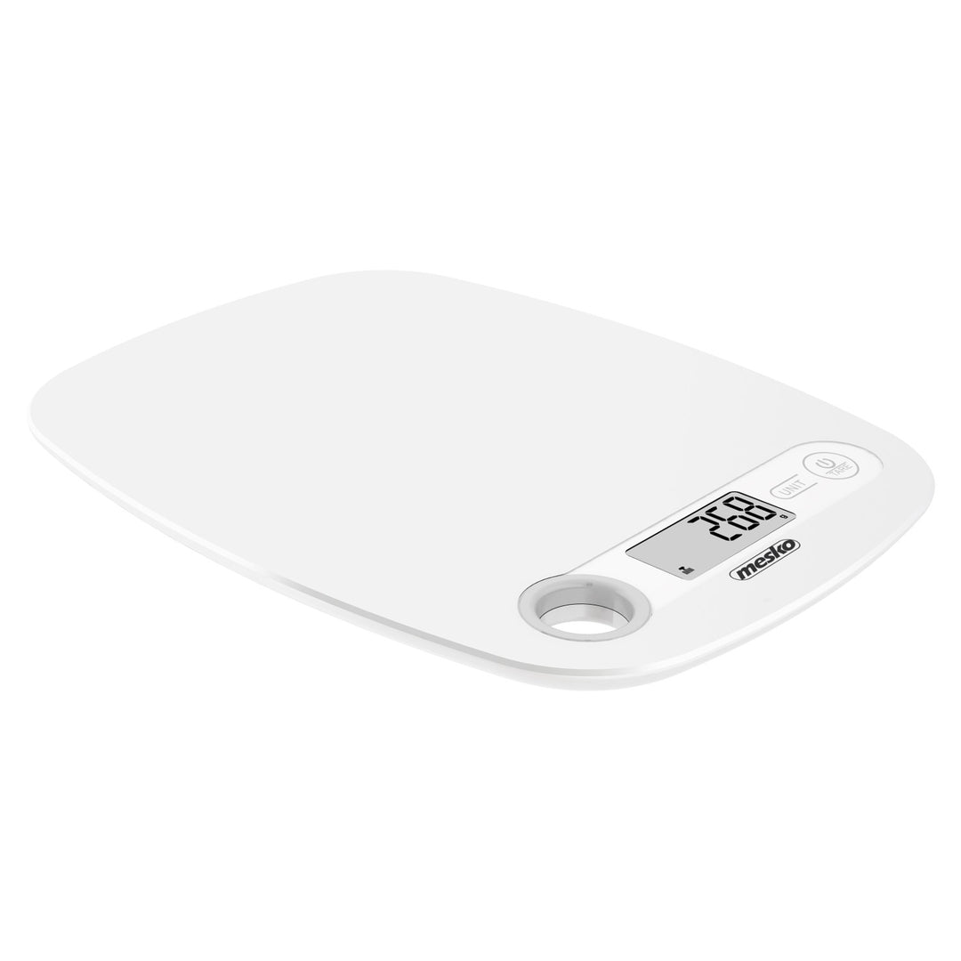 Balanza de cocina electrónica LCD Mesko MS 3159w blanca
