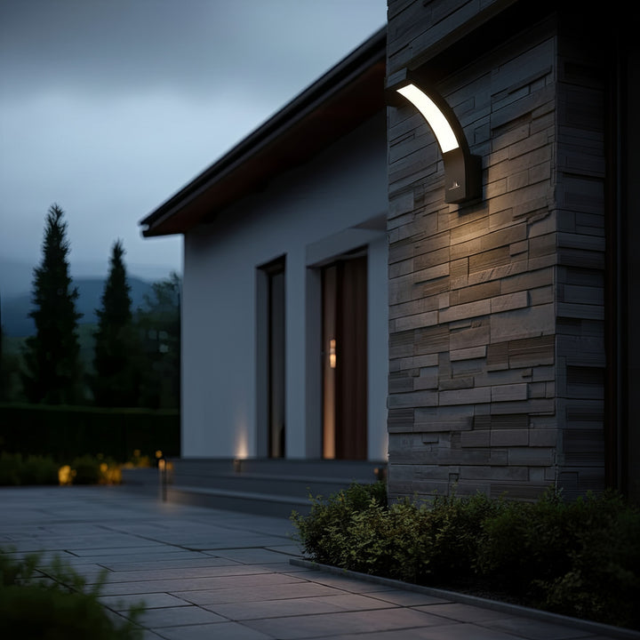 Lámpara de fachada LED MCE343 B 800lm 10W IP54 Maclean Energy negro, blanco natural (4000K)