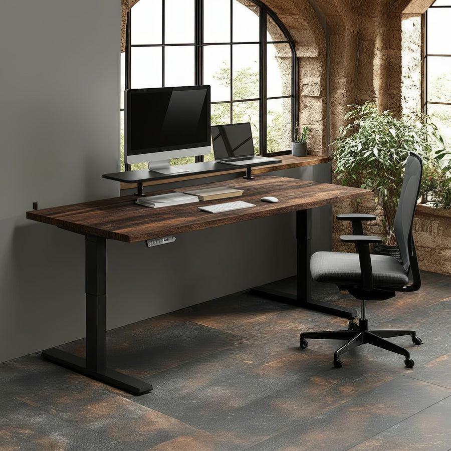 Ergo Office ER-409 Soporte de monitor 13"~32" hasta un máximo de 20kg Estante de mesa 100x26cm Tablero de estantería Soporte de mesa
