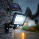 Foco LED solar con sensor de movimiento, aplique solar Maclean MCE438