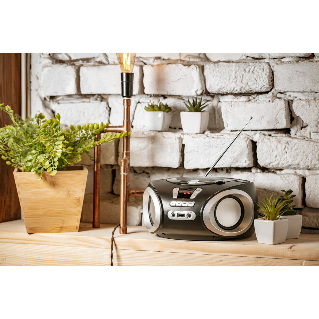 Coluna de som CD-MP3, USB, rádio Adler AD 1181