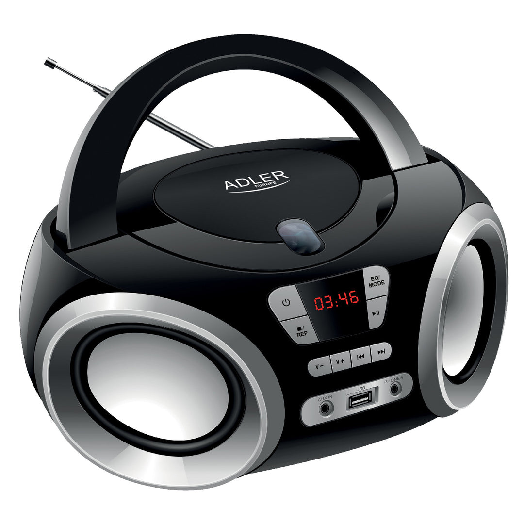 Coluna de som CD-MP3, USB, rádio Adler AD 1181
