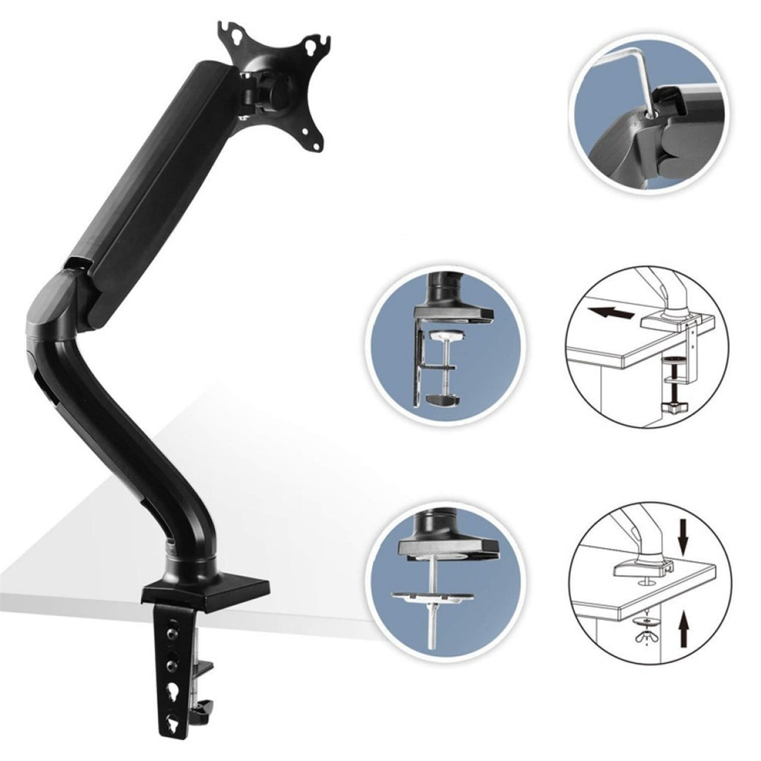 SOPORTE DE MONTAJE DE ESCRITORIO PARA MONITOR LCD LED USB 3.0 10-32 "Art L-17GD