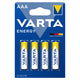 4 x pila R-03 LR03 AAA Value Pack 4103 Varta Energy