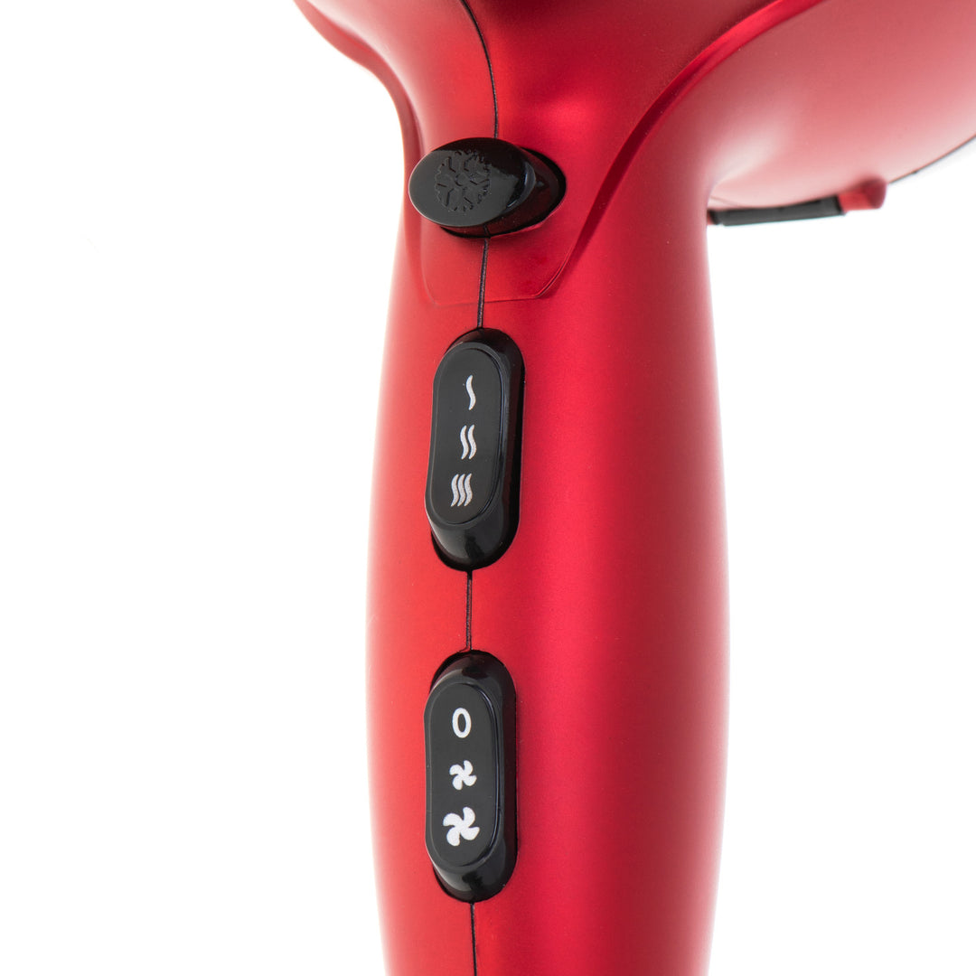 Secador de pelo Camry, 2 niveles de fuerza de soplado, 3 ajustes de temperatura, 2400 W, rojo, CR 2253