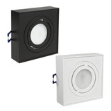 Luminária de teto spot, para fontes de luz MR16 / GU10, branco, 94x94x32mm, quadrado, alumínio, Maclean MCE464 W