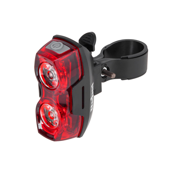 Conjunto de luzes para bicicleta Rebel operadas por bateria, luz dianteira e traseira, URZ0910