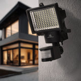 Maclean mce442 lâmpada solar refletor led com sensor de movimento lâmpada de parede solar com sensor crepuscular luz solar ip44 6w 360 lúmen 6000k