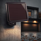 Maclean mce442 lâmpada solar refletor led com sensor de movimento lâmpada de parede solar com sensor crepuscular luz solar ip44 6w 360 lúmen 6000k