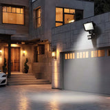 Maclean mce442 lâmpada solar refletor led com sensor de movimento lâmpada de parede solar com sensor crepuscular luz solar ip44 6w 360 lúmen 6000k