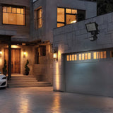 Maclean mce442 lâmpada solar refletor led com sensor de movimento lâmpada de parede solar com sensor crepuscular luz solar ip44 6w 360 lúmen 6000k