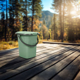 GreenBlue GB320GG Inodoro portátil practico WC 19l con tapa verde-gris
