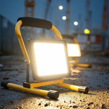 Soporte de suelo para focos LED Trípode para focos de trabajo Trípode para focos de construcción Acero giratorio (Para MCE550 / MCE650)