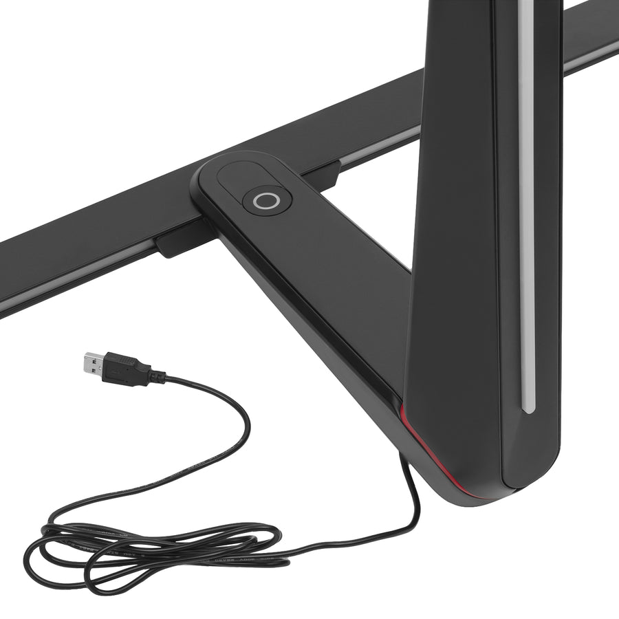 Soporte para monitor gaming NanoRS, altura ajustable, LED RGB, 32-55", VESA máximo 400x400, máximo 40 kg, RS167