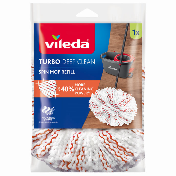 Recambio de microfibra para la mopa giratoria Vileda Turbo Deep Clean