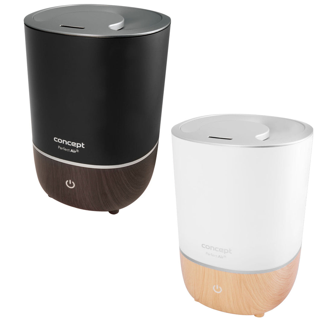 Difusor de aromaterapia Perfect Air 4 litros 3 níveis de intensidade de vapor Adequado para divisões até 30 m2 (Preto)