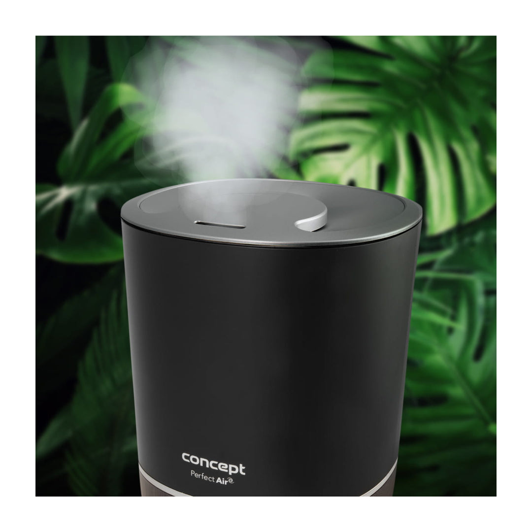 Difusor de aromaterapia Perfect Air 4 litros 3 níveis de intensidade de vapor Adequado para divisões até 30 m2 (Preto)