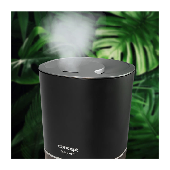 Difusor de aromaterapia Perfect Air 4 litros 3 níveis de intensidade de vapor Adequado para divisões até 30 m2 (Preto)