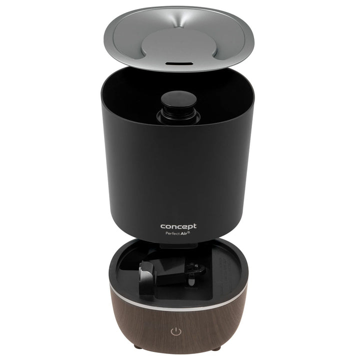 Difusor de aromaterapia Perfect Air 4 litros 3 níveis de intensidade de vapor Adequado para divisões até 30 m2 (Preto)