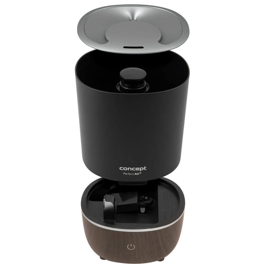 Difusor de aromaterapia Perfect Air 4 litros 3 níveis de intensidade de vapor Adequado para divisões até 30 m2 (Preto)