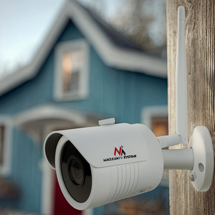 Cámara IP Maclean IPC WiFi 5MPx exterior, bocina, CMOS 1/2,5", H.264/H.264+/H.265/H.265+/JPEG/AVI, Onvif, MCTV-516