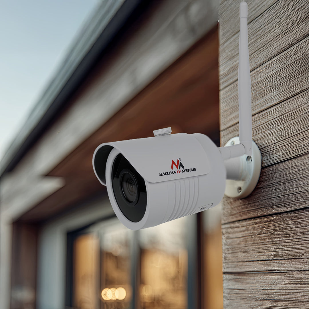 Cámara IP Maclean IPC WiFi 5MPx exterior, bocina, CMOS 1/2,5", H.264/H.264+/H.265/H.265+/JPEG/AVI, Onvif, MCTV-516