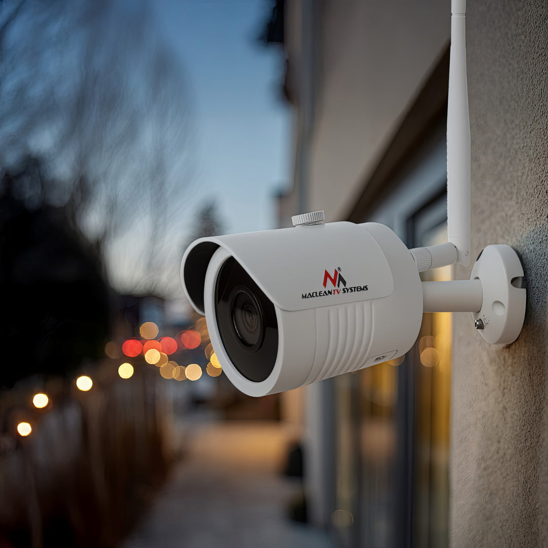Cámara IP Maclean IPC WiFi 5MPx exterior, bocina, CMOS 1/2,5", H.264/H.264+/H.265/H.265+/JPEG/AVI, Onvif, MCTV-516