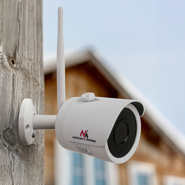 Cámara IP Maclean IPC WiFi 5MPx exterior, bocina, CMOS 1/2,5", H.264/H.264+/H.265/H.265+/JPEG/AVI, Onvif, MCTV-516