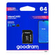 Cartão de memória microSD de 64 GB com adaptador Goodram Classpath 10