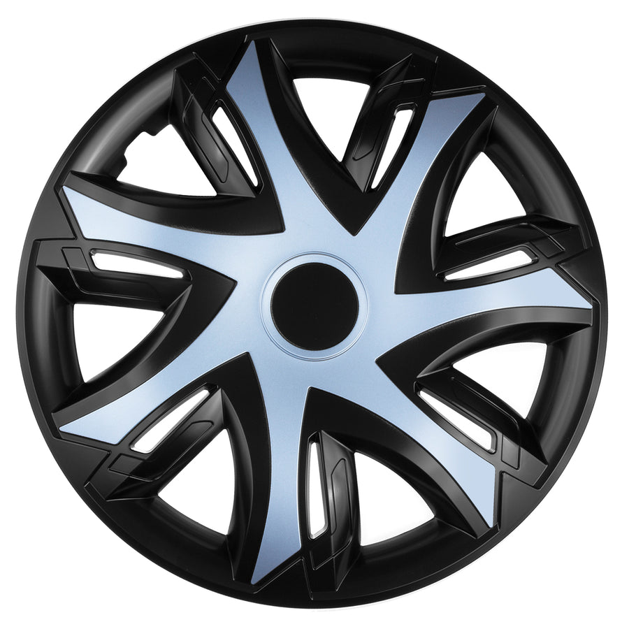 Conjunto de 4 tampões de jante NRM, N-Power, 15", preto azul