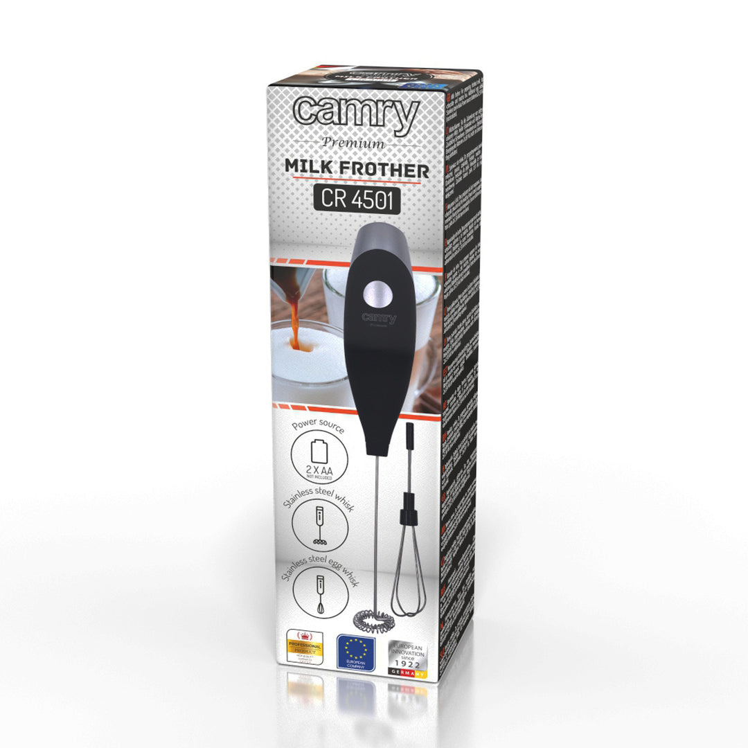 Espumador de leche Camry CR 4501 con agitador y soporte