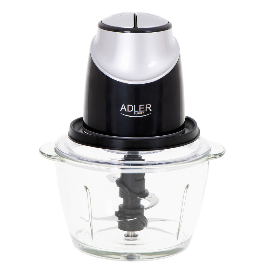 Picadora con recipiente de cristal Adler AD 4082 300W cuchillas de acero inoxidable