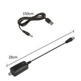 Antena de TV direcional DVB-T MUX 8 + adaptador USB 5V