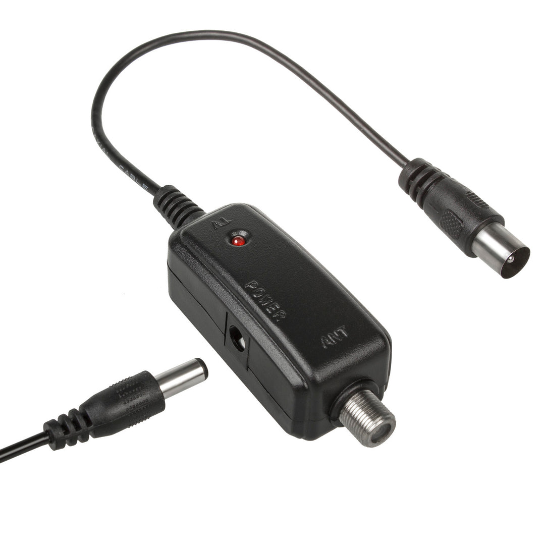 Antena de TV direccional DVB-T MUX 8 + adaptador usb 5 V