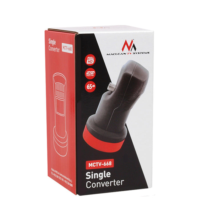 Conversor de satélite único 4K NC+ Polsat MCTV-668 + conector F