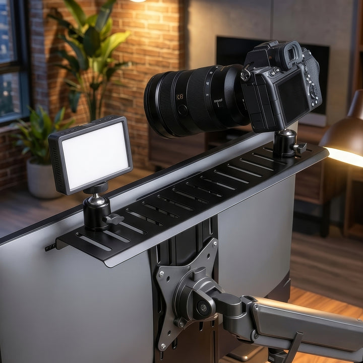 NanoRS RS464 Soporte / Estante para Cámara / Videocámara / Iluminador All-In-One, YouTube, VESA 100x100